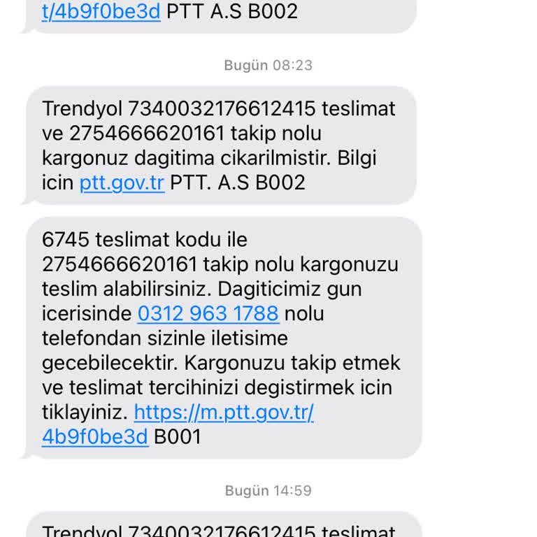 PTT Kargo Teslimatında Bilgilendirme Eksikliği Ve Paketlerin Girişte Bırakılması Sorunu