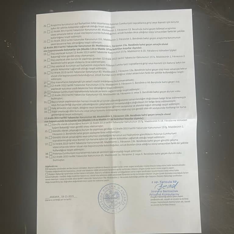 Geçersiz Konaklama Belgesi Nedeniyle Vize Reddi Ve Ücret İadesi Sorunu Yaşadım