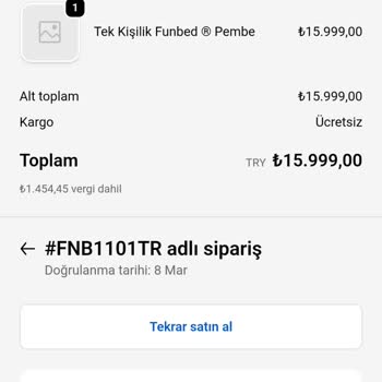 Funbed Ciddi Anlamda Mağdur Oldum