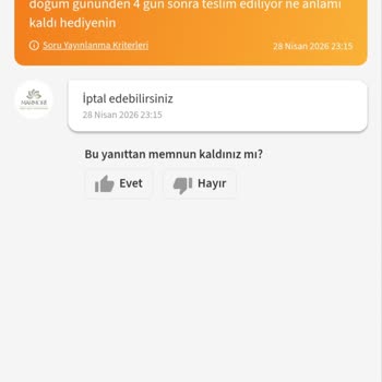 Doğum Günü Hediyesi Siparişi, Satıcının Alaycı Üslubu Nedeniyle İptal Edildi