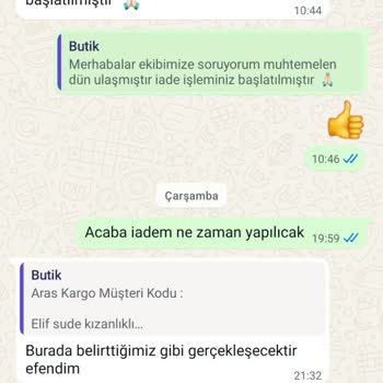 Ayıplı Eşofman Altı Ve Kargo Ücretine İtiraz