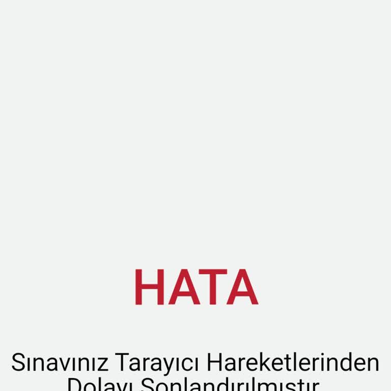 E-Devlet Sınavı Girişinde Teknik Hata Ve Mağduriyet