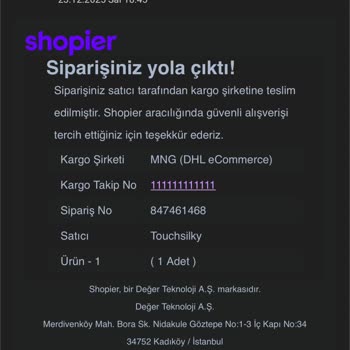 Touch Silky 'ten Sipariş Yok, İade Talebi Görmezden Gelindi ve Müşteri Hizmetleri Yanıtsız