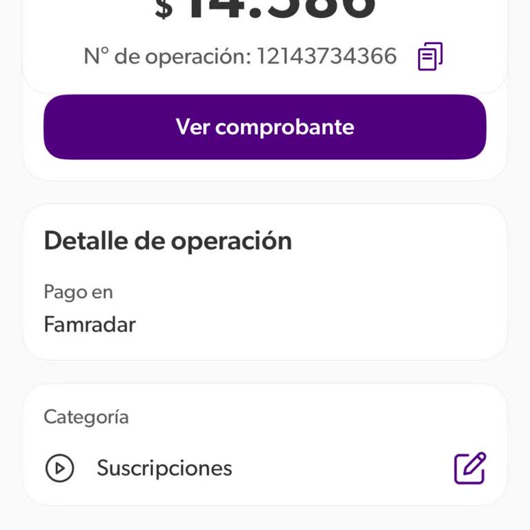 Solicito cancelación de suscripción a FamRadar y reembolso del cargo