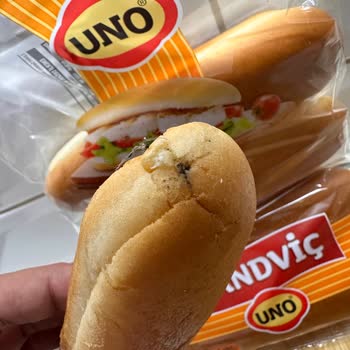 UNO Sandviç Ekmeğinde Siyahlık Ve Kıl Benzeri Yabancı Madde