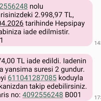 Hepsiburada'da Yanlış Ürün Ve Eksik İade Tutarı
