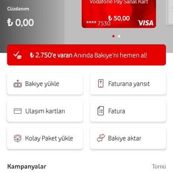 Vodafone Pay Hesabım Doğrulanmadığı İçin Anında Bakiye Ve Fatura Ödemeleri Kullanılamıyor