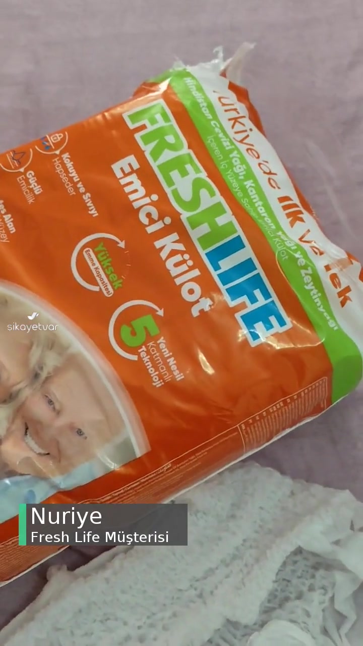 Fresh Life İki Paket Aldım Fakat Bez Üzerimde Yırtıldı! videonun kapak resmi