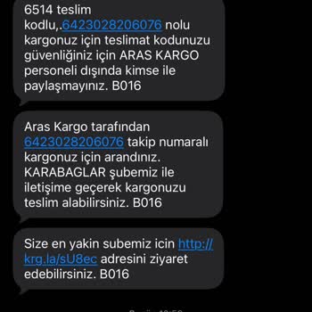 Aras Kargo’da Yanlış Mesaj Ve Yanlış Teslimat