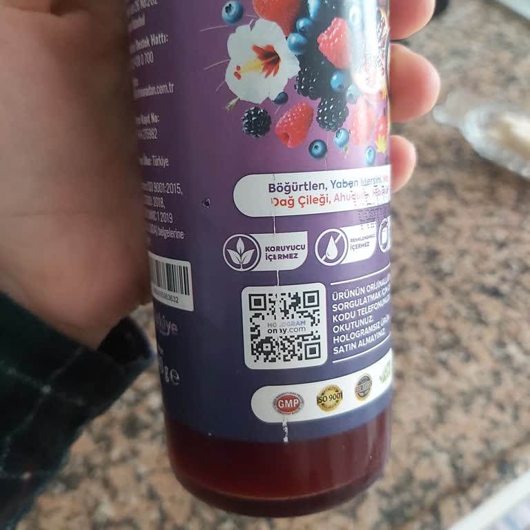 Zühre Ana Orman Meyveli Şurupta Şüpheli Sahte Ürün Ve QR Kod Sorunu