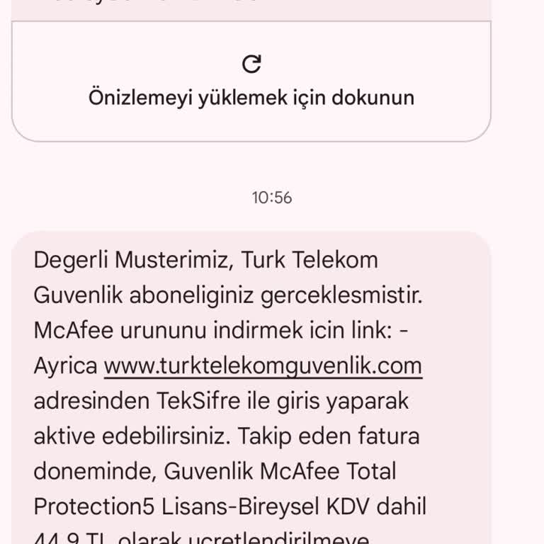 Onayım Olmadan Başlatılan McAfee Aboneliği İptali Talebi