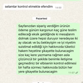 Ön Ödemeli Siparişin Eksik Kargosu Ve 44 Gün Cevapsızlık