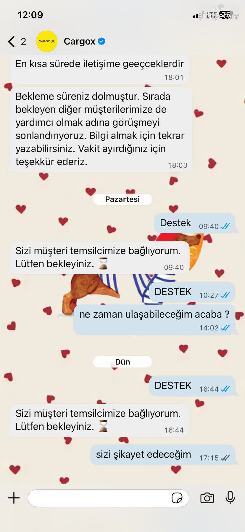 Cargo X Cargox Teslim Edildi Görünüyor, Kargo Gelmedi Ve Müşteri