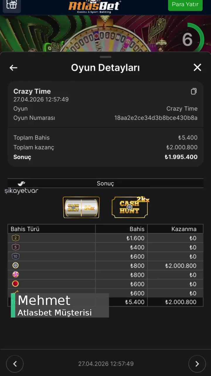 Atlasbet 1.6 Milyon TL Paraya El Koydu! videonun kapak resmi