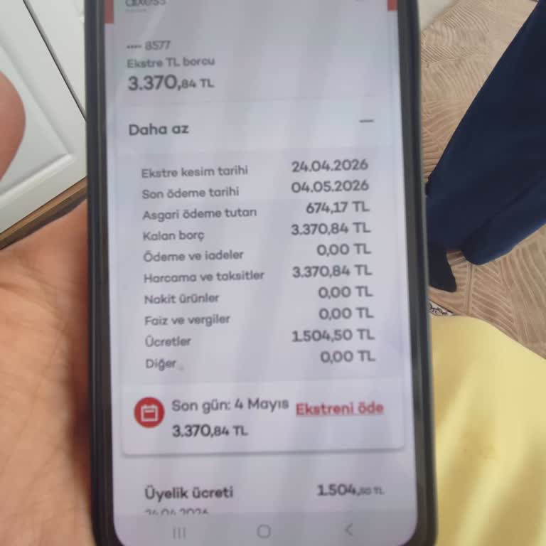 Kart Kullanımım Olmadığına Rağmen Alınan 1500 TL Yıllık Aidatın İadesi Ve Kart İptali Talebi