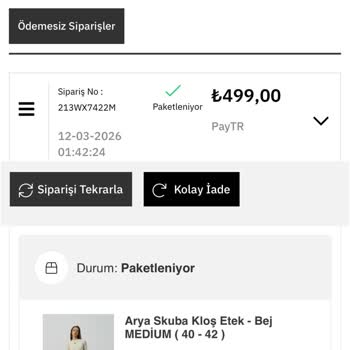 Ürün Gönderilmedi Ve 500 TL İadesi Talebi