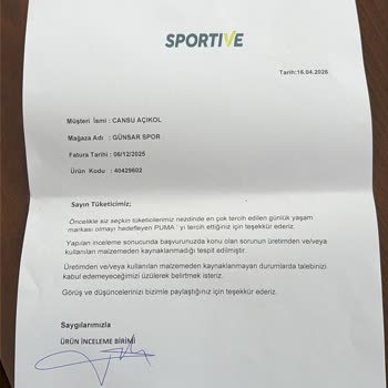 Ayakkabının Kısa Sürede Deforme Olması Ve İade Talebi