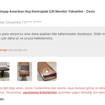 Kalitesiz Ürün Ve Olumsuz Yorumun Silinmesi