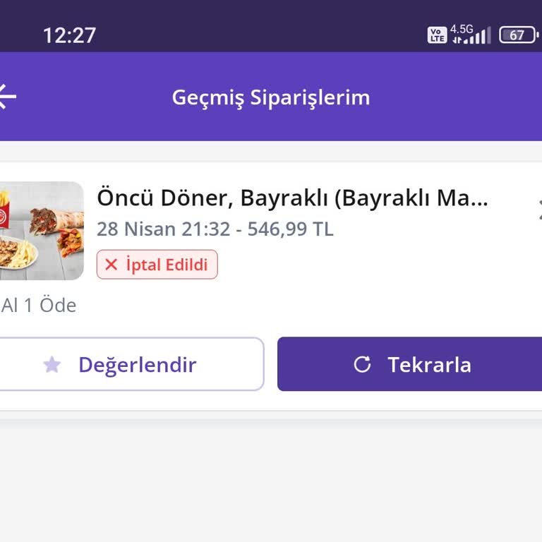 GetirYemek’te İptal Onayı Verildi, İade Yansımıyor