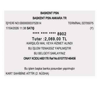 2.069 TL Yetkisiz Temassız İşlem İade Ve Açıklama Talebi