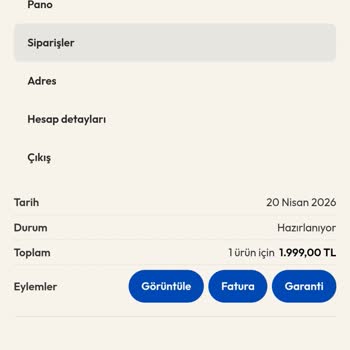 Mobilyasiparis.net Ödemenin Derhal İade Edilmesini İstiyorum