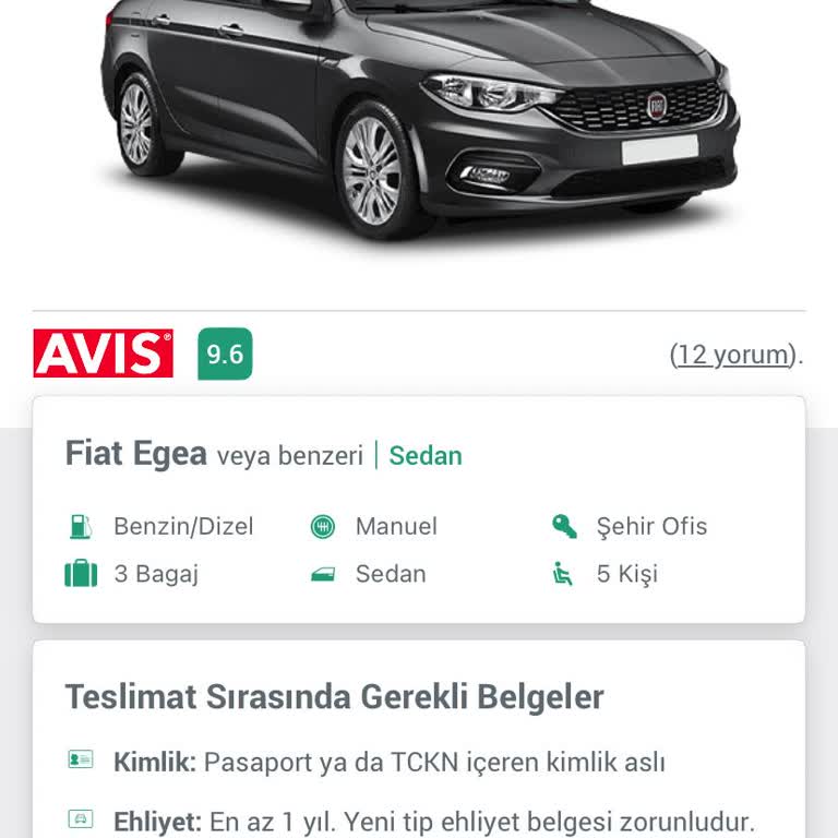 Obilet Fiyatı Ve Avis Ofisinin Ek Ücret Teklifi Arasındaki Şeffaflık Eksikliği