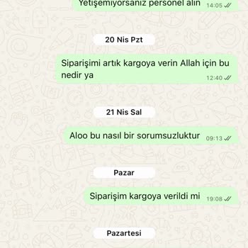 İade Çekiyle Siparişim Kargoya Verilmedi Ve İletişim Cevapsız