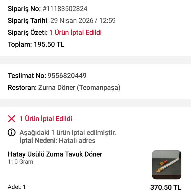 Adres Değişikliği Yaptım, Sipariş Eski Adrese Gitti Ve İade Alamadım