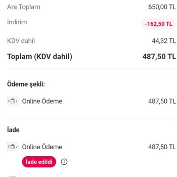 Yakın Mesafedeki Siparişin Uzun Süre Gecikip İptal Edilmesi