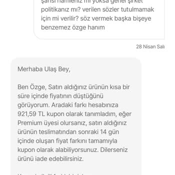 Hepsiburada’da Fiyat Farkı Nakit İadesi Reddedildi Kupon Ve Premium Üyelik Şartı