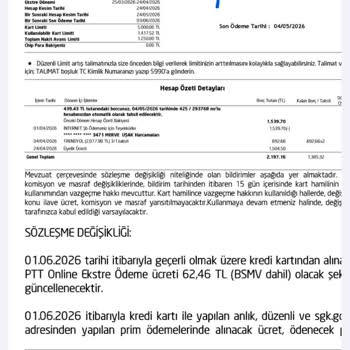 Axess Kartıma Kesilen 1504,50 TL Aidatın İadesi Gerekiyor