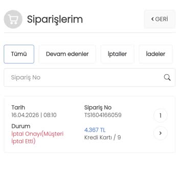 İptal Edilen Blender Siparişinin İadesi Ve Taksit Çekimi Sorunu