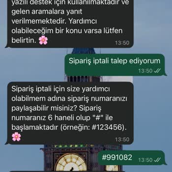 Siparişim İptal Edilmiyor, Müşteri Hizmetleri Yanıt Vermiyor