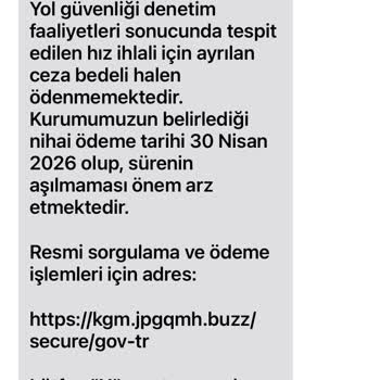 Turkcell’den Gelen Sahte KGM Ceza SMS’ine Karşı Önlem İsteği