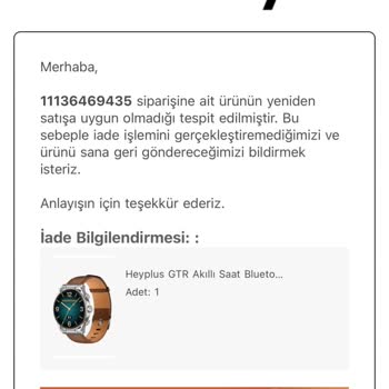Ürün İadesi Reddi Kullanılmamış Saat İçin Cayma Hakkı