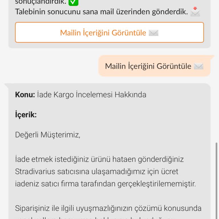 İade Kargonun Kaybolması Ve 3.200 TL İadesi İçin Çözüm Bekleniyor