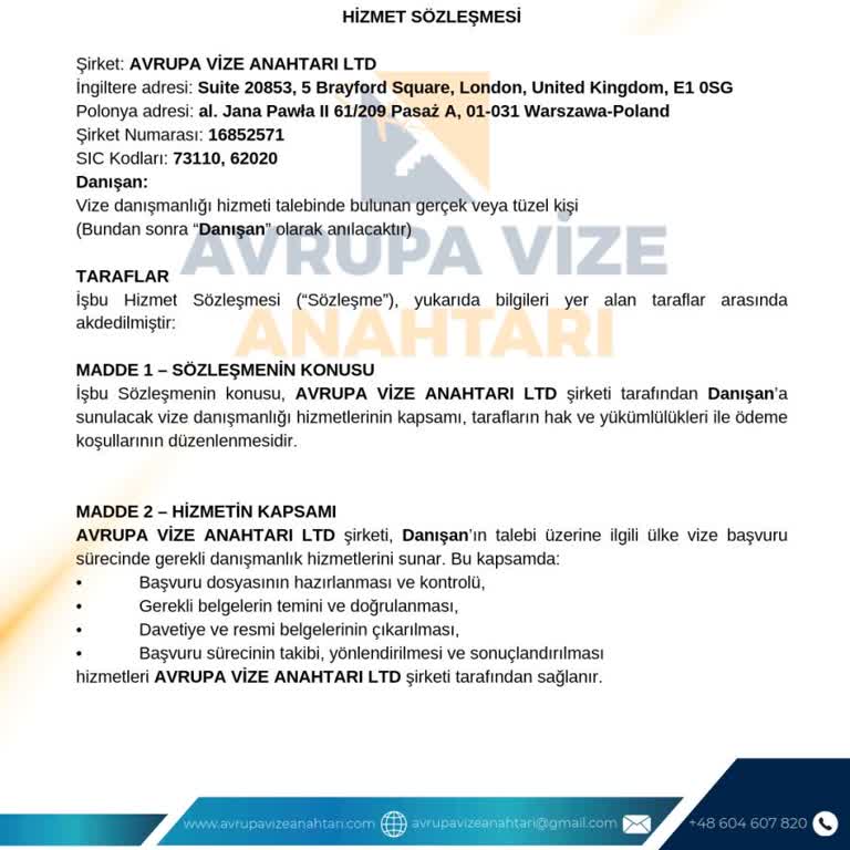 Vize Ajansına Ödediğim 20.000 TL İçin Randevu Alınamaması Ve İletişimsizlik