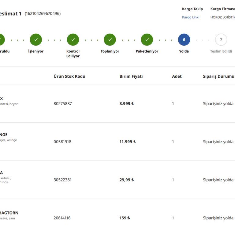 İKEA Ve Horoz Lojistik'ten Teslimat Gecikmesi Ve Kargo Davranışı