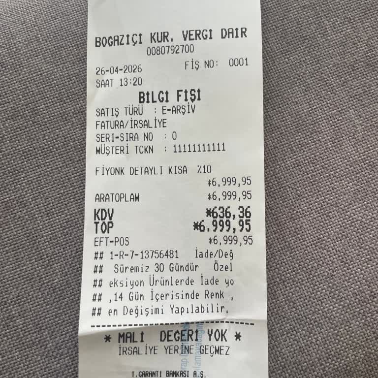 Adil Işık Group Koleksiyon Ürünü Bilgilendirilmeden Değişim Reddi