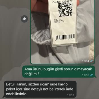 Defolu Çocuk Eşofman Takımı İçin Yanıltıcı İade Reddi Ve Çözüm Eksikliği