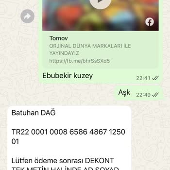 Teslim Edilmeyen Ürünler Nedeniyle 2000 TL İade Talebi