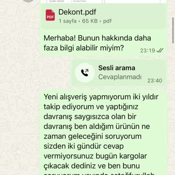 Teslim Edilmeyen Ürünler Nedeniyle 2000 TL İade Talebi