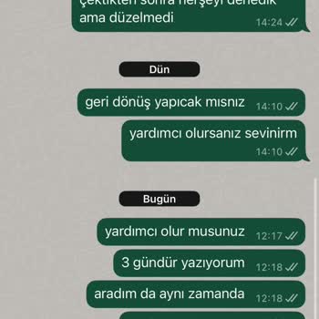 Garanti Kapsamındaki Espresso Makinesinin Çalışmaması Ve Cevapsız Müşteri Desteği