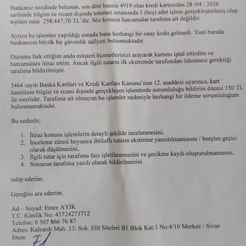 Ziraat Bankası’ndan Yetkisiz İşlemler Ve Borç Yükümlülüğü Reddi