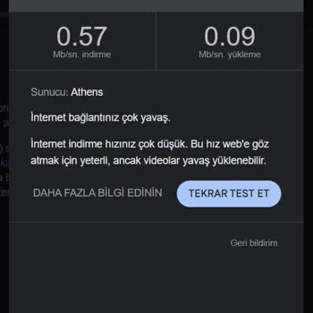 Sürekli Hız Dalgalanması Ve Kesintiler İçin Teknik Ekip Gönderilmedi