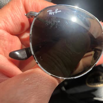 RayBan Sunglasses Frame Peeling Causing Lens Scratches Defect