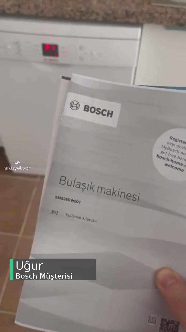 Bosch SMS26DW00T Bulaşık Makinesi Ağır Yanık Plastik Kokuyor! videonun kapak resmi