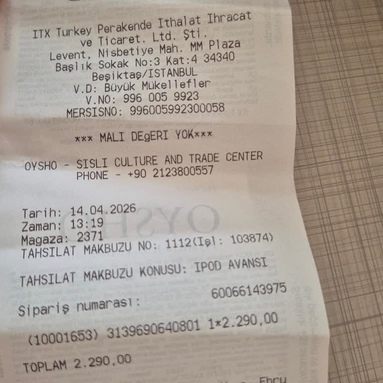 Teslimat Gecikmesi Nedeniyle Oysho Siparişimin İptal Ve İade Talebi