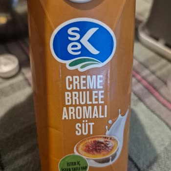 Sek Markasının Creme Brulee Aromalı Sütü Son Tüketim Tarihine Rağmen Bozulmuş