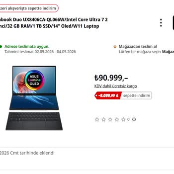 Aynı Laptop İçin 8.000 TL Fiyat Ayrımı Ve Bilgilendirme Eksikliği